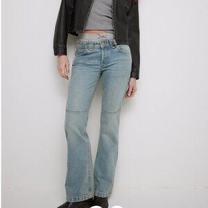 NWT Free People Flora Low-Rise Bootcut Jeans in Mai Tai